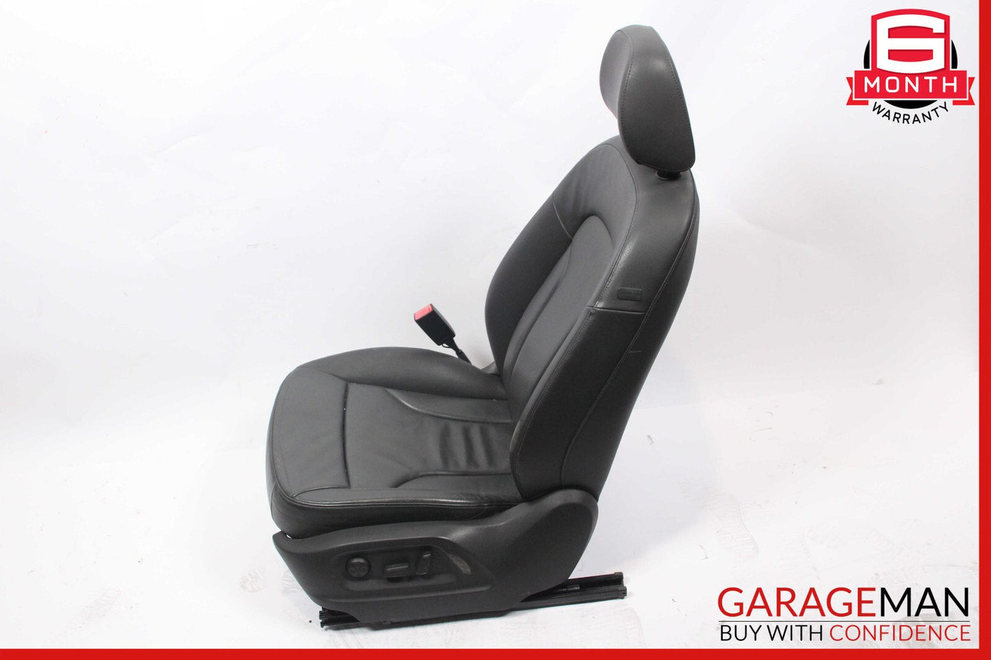 09-17 Audi Q5 Front Left Complete Seat Cushion Assembly Black OEM