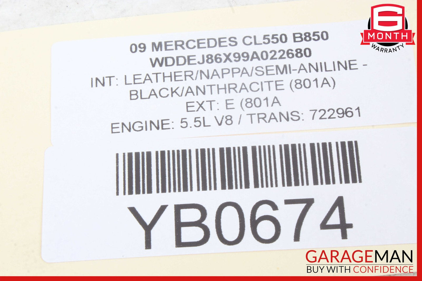 07-13 Mercedes W221 S550 CL550 Electronic Parking Button Switch Control Module