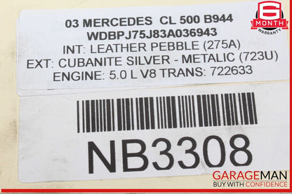 03-06 Mercedes W215 CL500 CLK500 SL500 ML500 ECU Engine Control Module Unit OEM