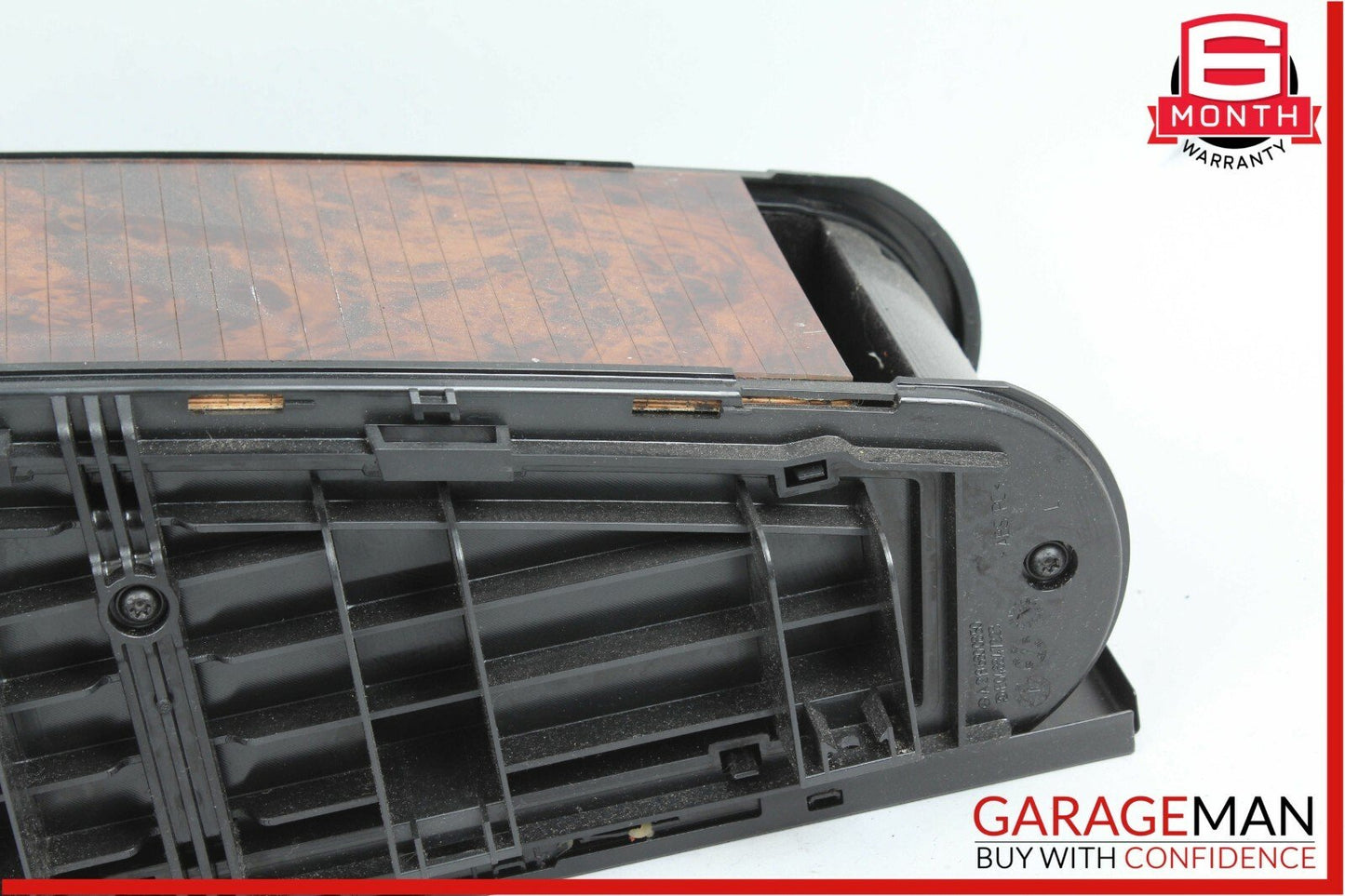 06-11 Mercedes W219 CLS500 Rear Center Console Armrest Arm Rest Storage Wood OEM
