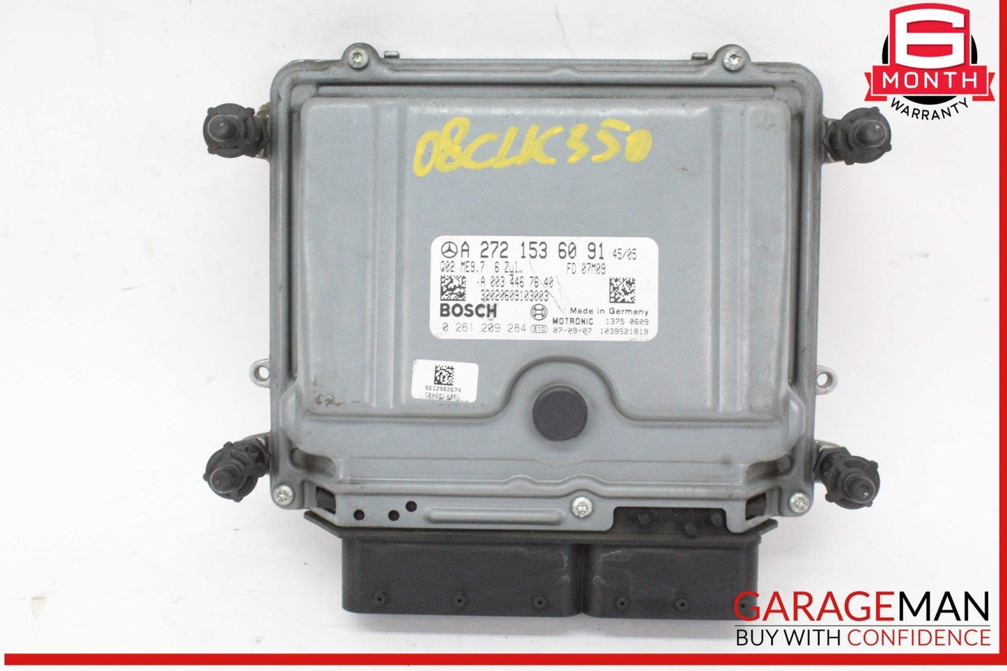 05-12 Mercedes W209 CLK350 ECU ECM Engine Computer Control Module Unit OEM