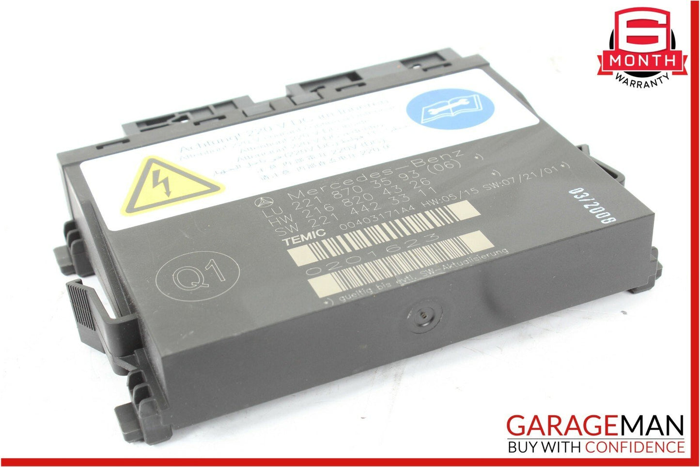 07-10 Mercedes W221 S550 CL550 Front Left / Right Seat Contour Controller Module