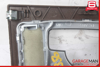 10-13 Mercedes W212 E350 E400 E550 Center Console Switch Trim Cover Bezel Wood