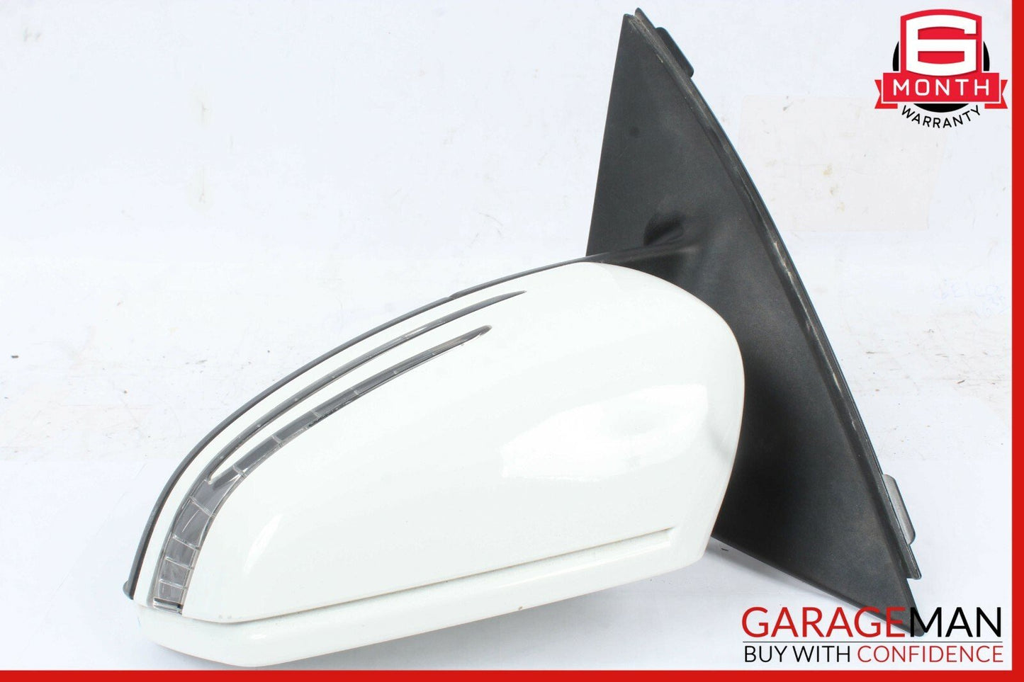 12-14 Mercedes W204 C250 C63 AMG Front Left Side Mirror Rear View Door White