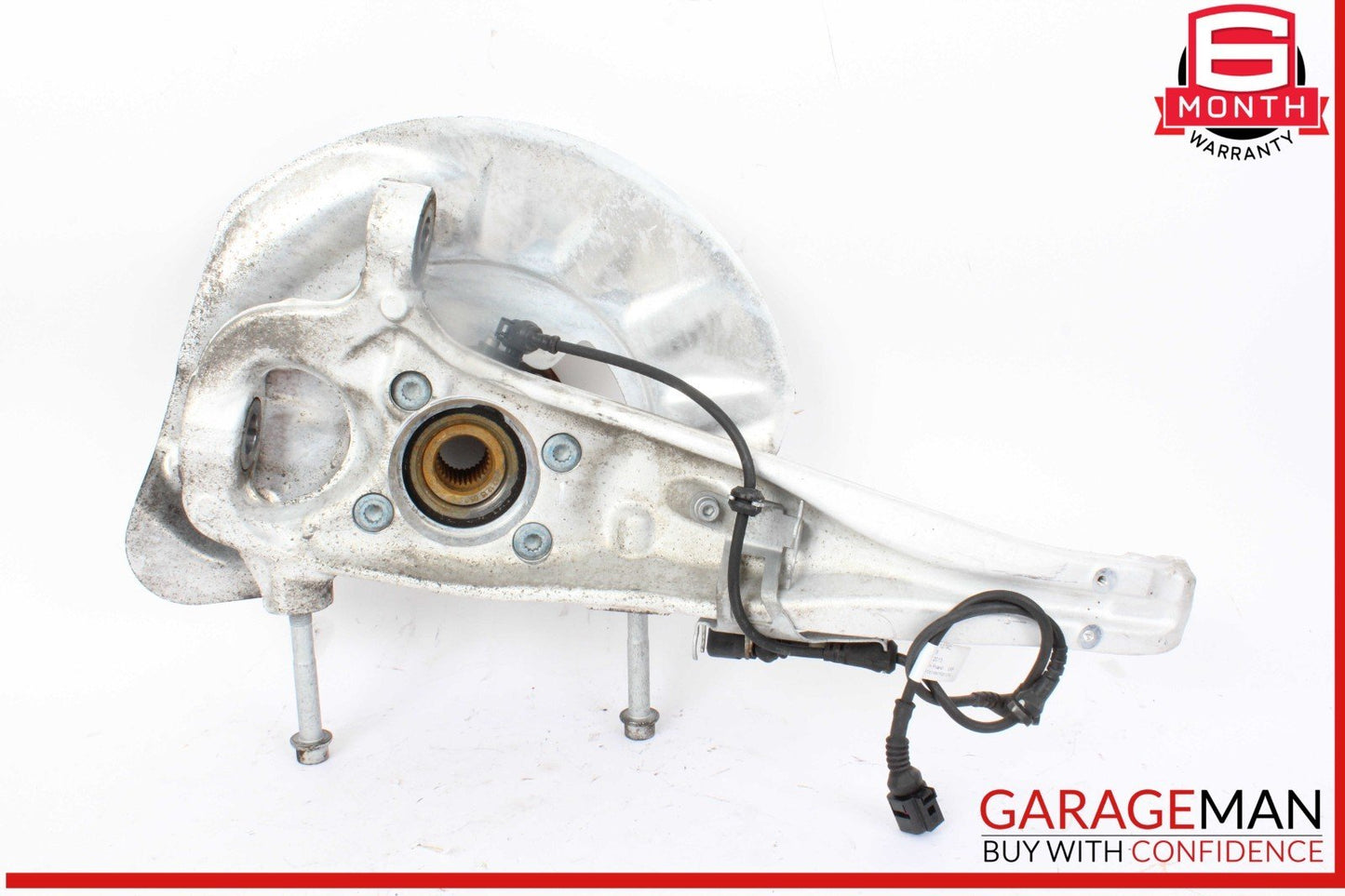 11-18 Porsche Cayenne 958 Front Left Side Spindle Knuckle Wheel Hub OEM