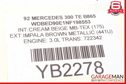 86-95 Mercedes W124 300E 300TE DEFROST HAZART REAR HEADREST SWITCH MULTIFUNCTION