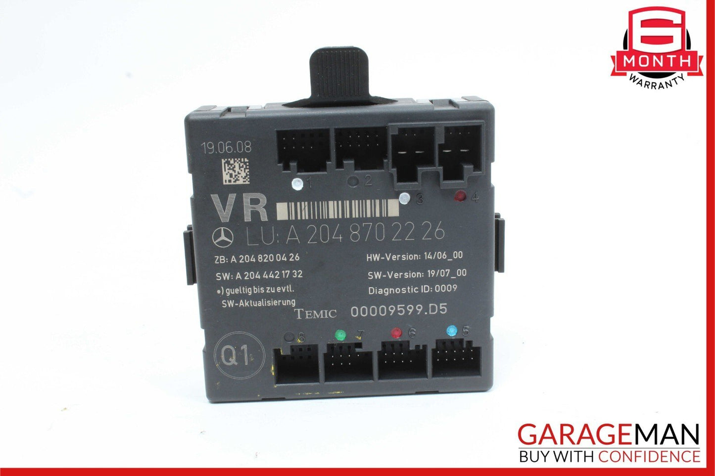 08-18 Mercedes W204 C300 C250 E400 Front Right Side Door Control Module OEM
