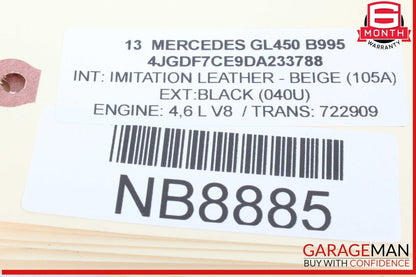 08-20 Mercedes X166 GL450 E350 Headlight Fog Light Switch Control Module OEM