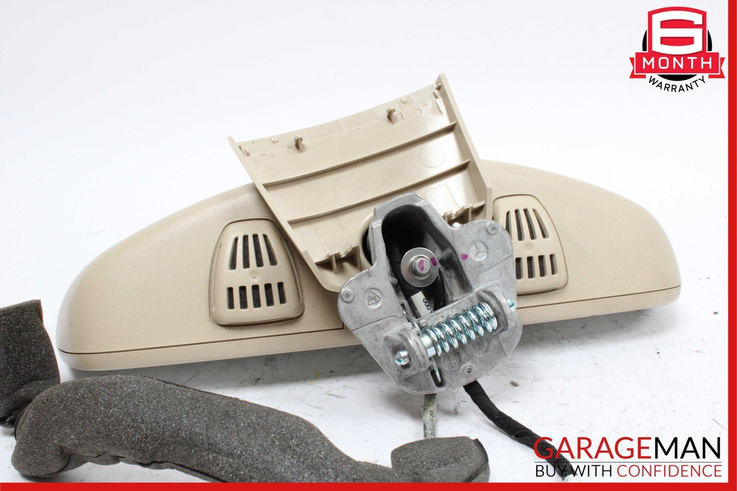 10-16 Mercedes W204 C250 Front Top Upper Rear View Mirror Assembly Beige OEM