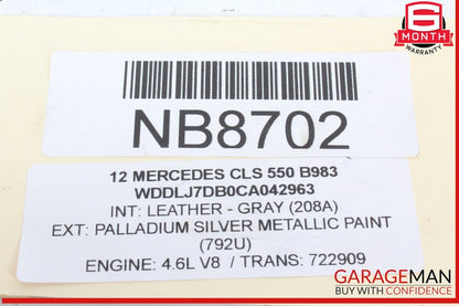 11-17 Mercedes W218 CLS550 S550 CL550 E550 Oil Separator Cover 2780180035 OEM