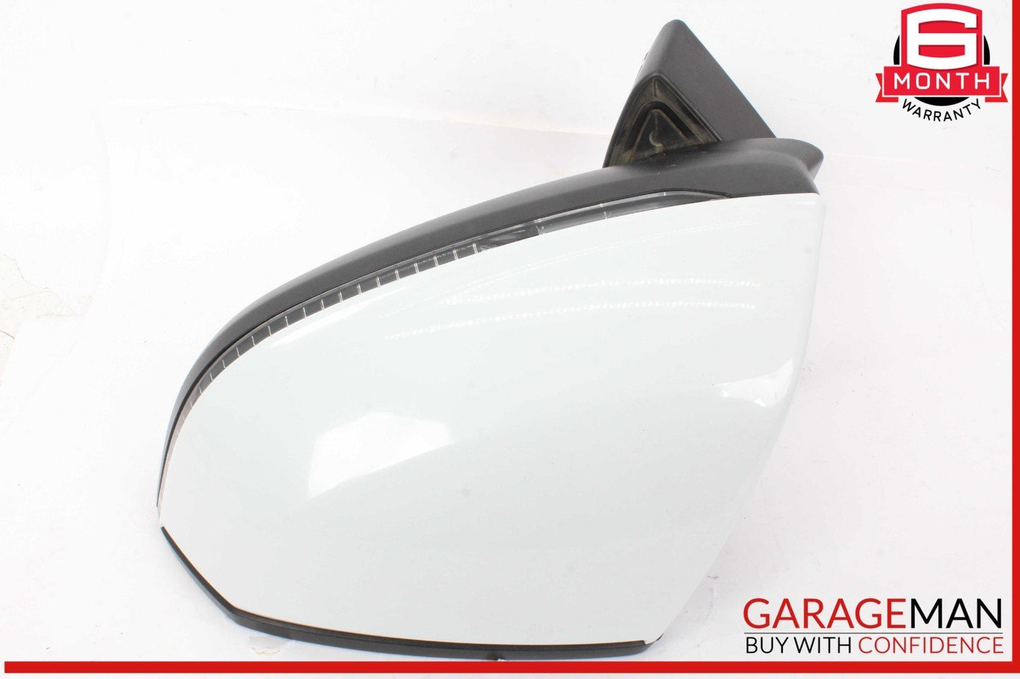 17-19 Audi Q7 Front Left Driver Side Door Rear View Mirror White 4M1857409AG OEM