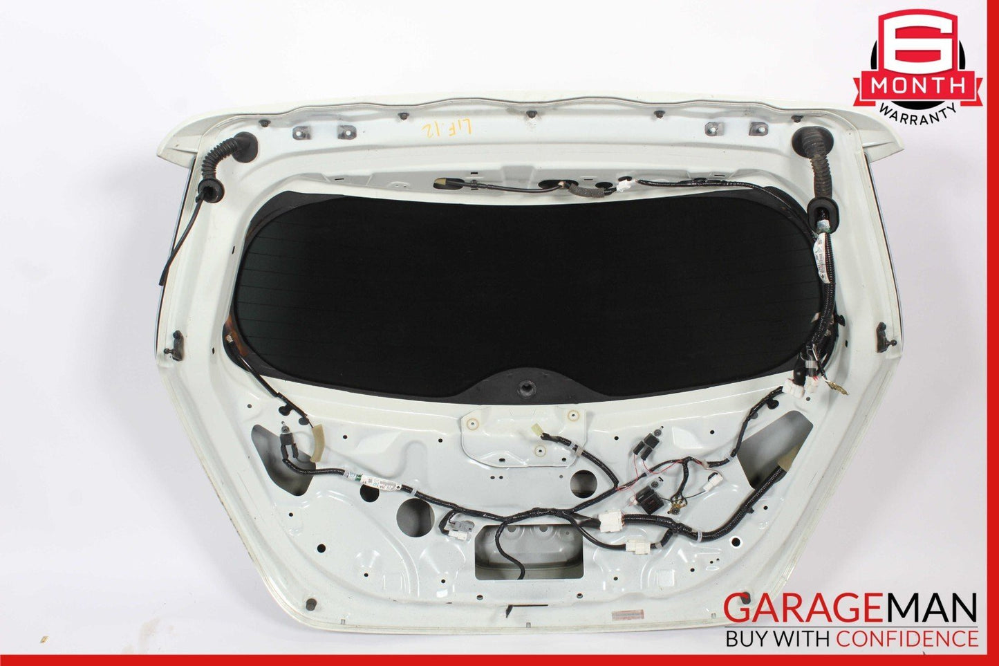 11-12 Nissan Leaf Rear Door Deck Liftgate Tailgate Trunk Lid White OEM
