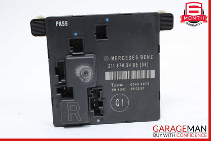 07-09 Mercedes W211 E350 E63 AMG Rear Right Door Control Module 2118703485 OEM