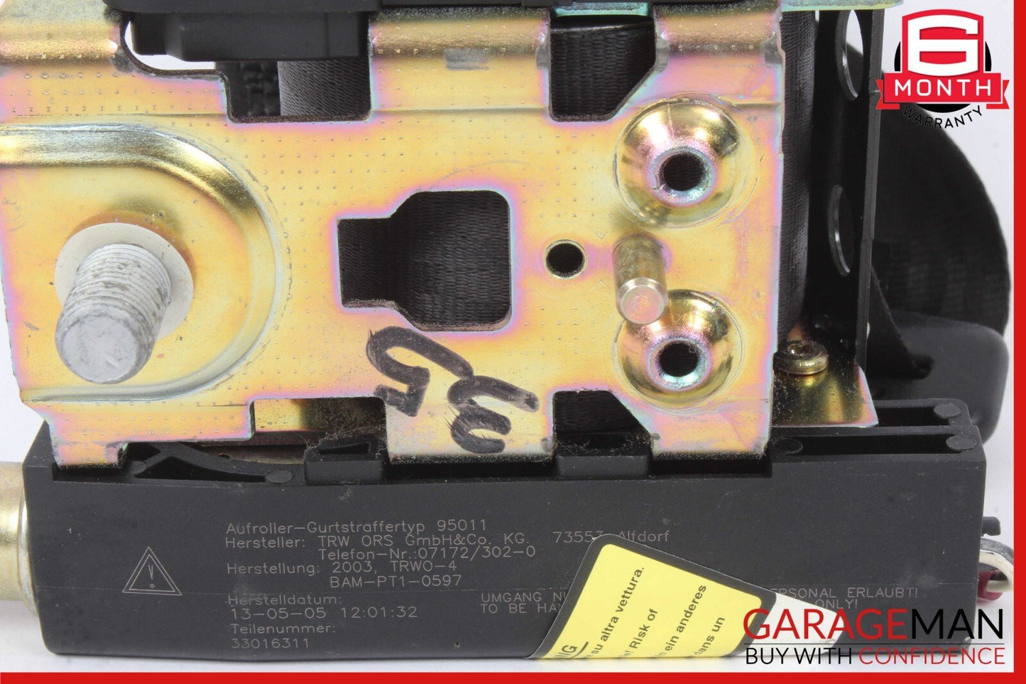 03-08 Maserati Quattroporte M139 Rear Left or Right Side Seat Belt OEM