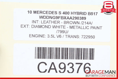 10-13 Mercedes W221 S400 E550 Active Lane Assist Front Camera 0009051600 OEM