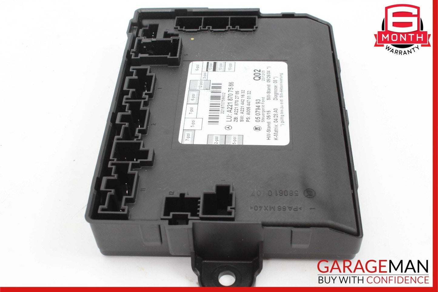 07-13 Mercedes W221 S550 S600 Rear Right Passenger Side Door Control Module OEM
