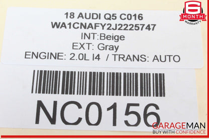 18-24 Audi Q5 Rear Left Driver Side Window Regulator Motor 80A959812 OEM