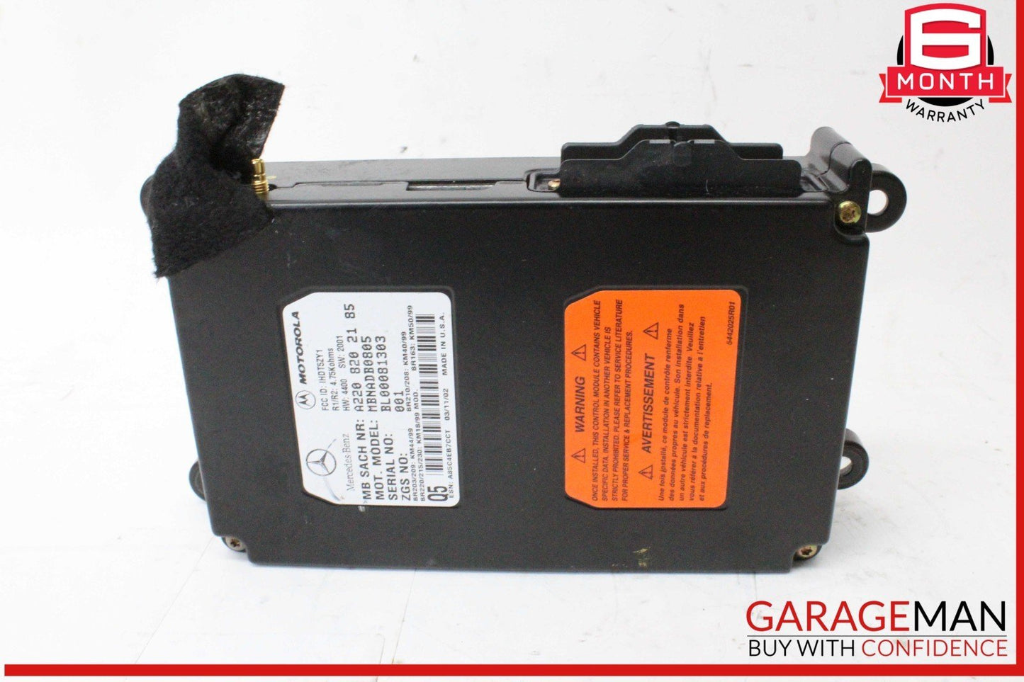 00-06 Mercedes R230 SL500 Voice Command Control Module 2208202185 OEM