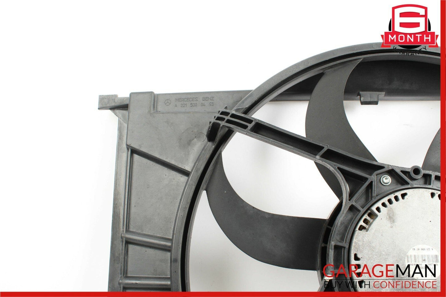 07-09 Mercedes W221 S450 S550 CL550 Engine Motor Cooling Fan Shroud Assembly OEM