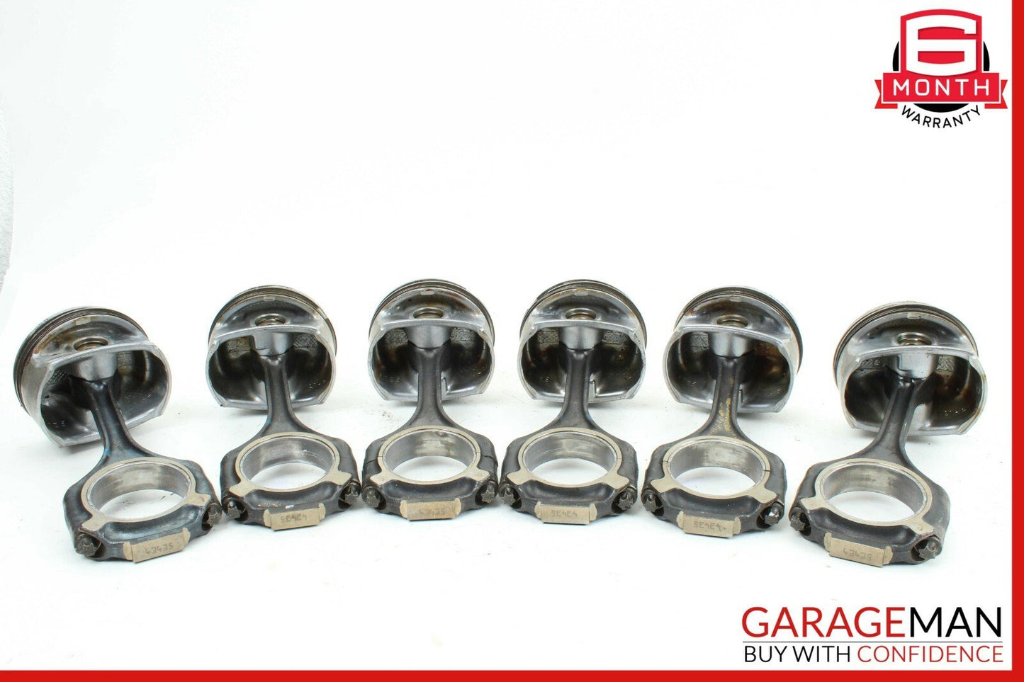 06-12 Mercedes W251 R350 Engine Motor Piston Connecting Rod Set of 6 ÐÐÐ