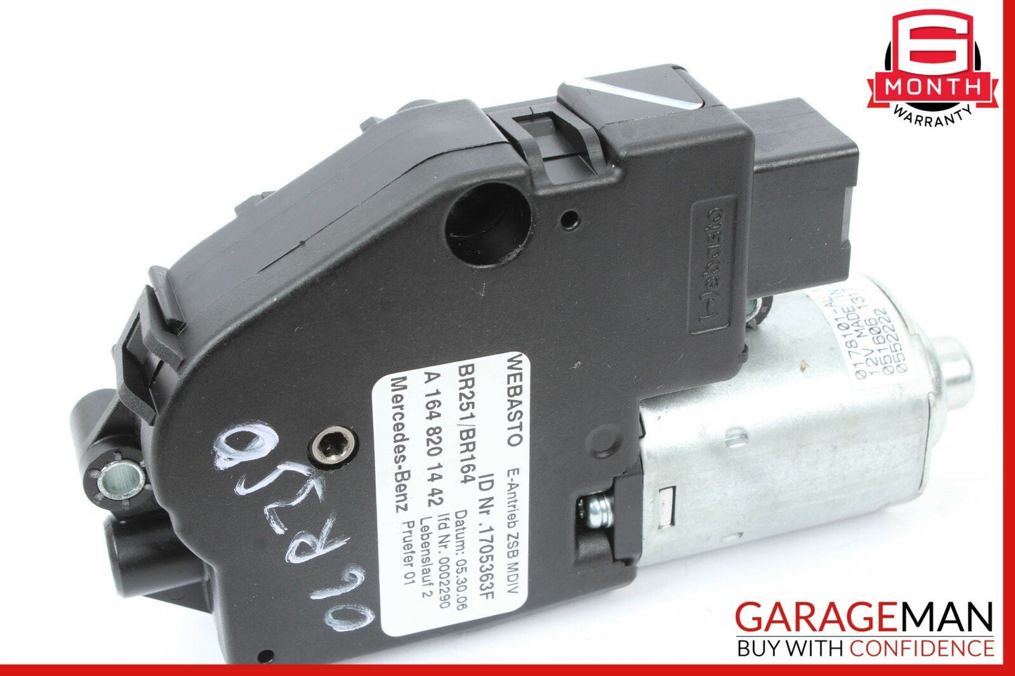 06-12 Mercedes W251 R350 ML550 Panoramic Sunroof Sun Roof Motor 1648201442 OEM