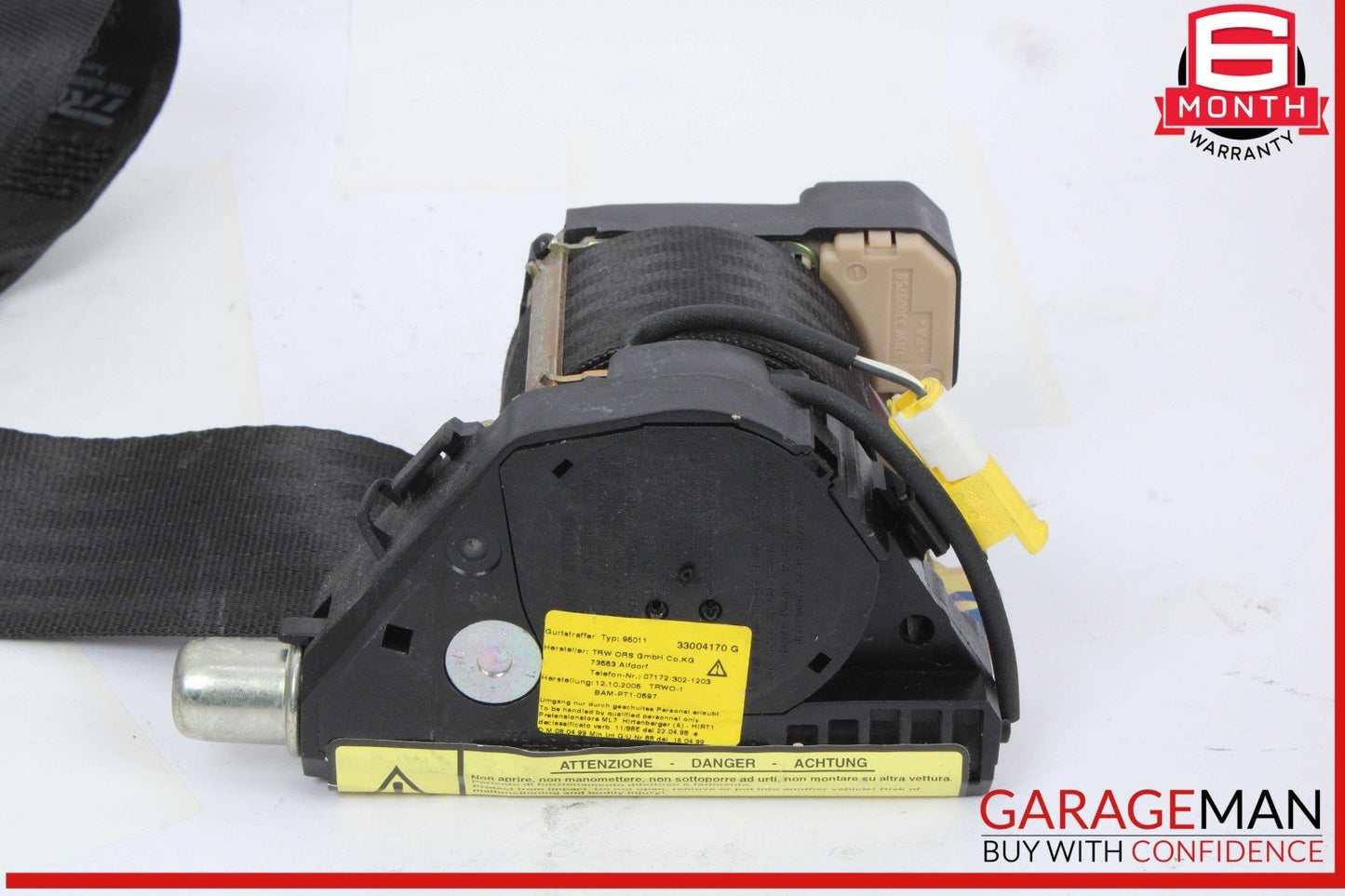 03-08 Maserati Quattroporte M139 Front Right Seatbelt Seat Belt Retractor OEM