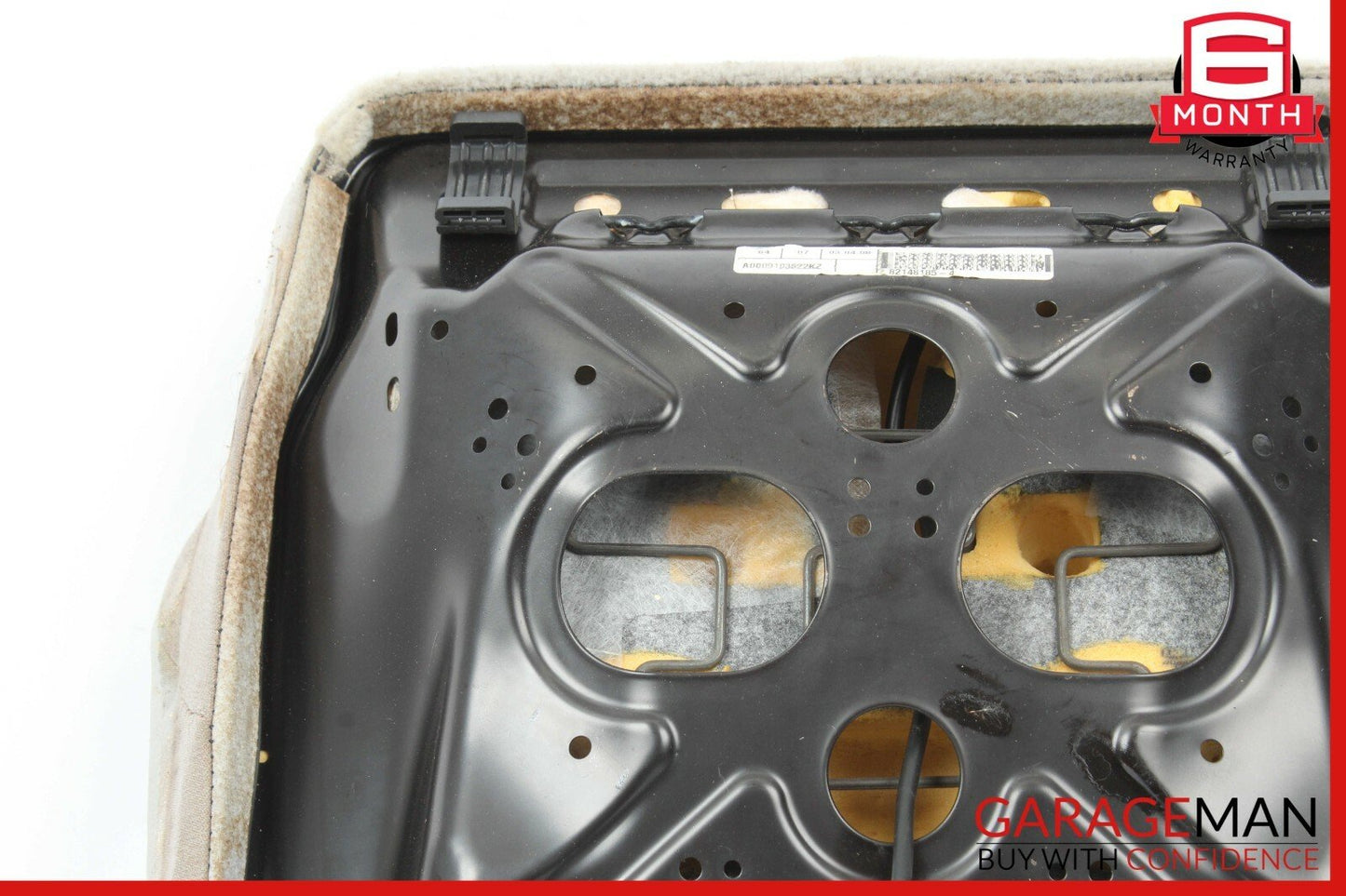 07-12 Mercedes X164 GL450 Front Right Side Lower Bottom Seat Cushion Grey