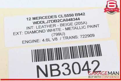 12-14 Mercedes Benz W218 CLS550 SRS Safety Control Module OEM