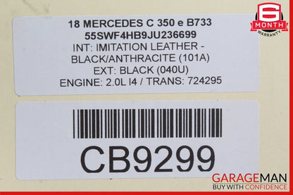 15-20 Mercedes W205 C350e GLC43 AMG Front Dashboard Inlet Air AC A/C Vent Grille