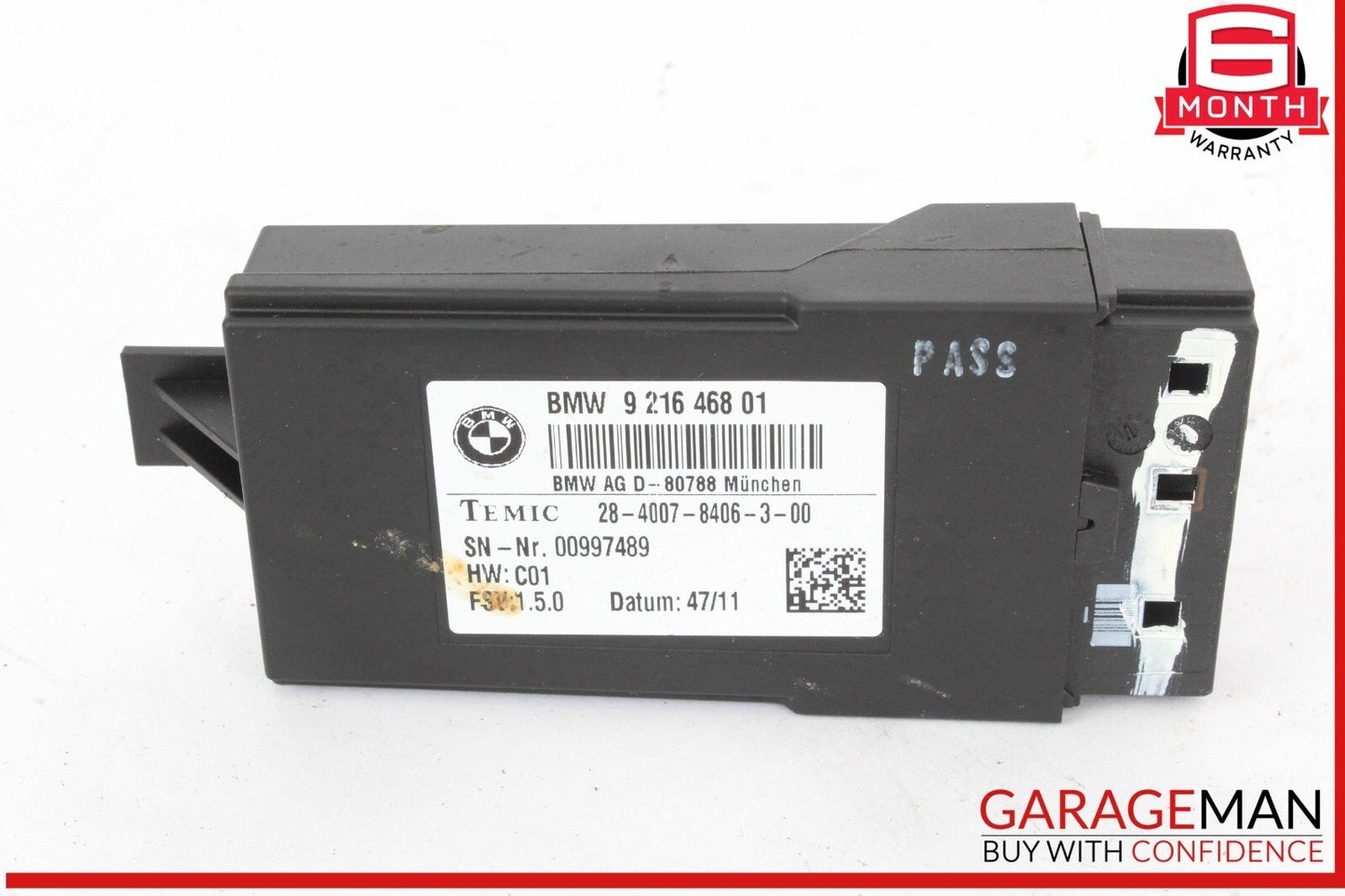 11-17 BMW X3 F25 Front or Rear Heated Seat Control Module Unit 9216468 OEM