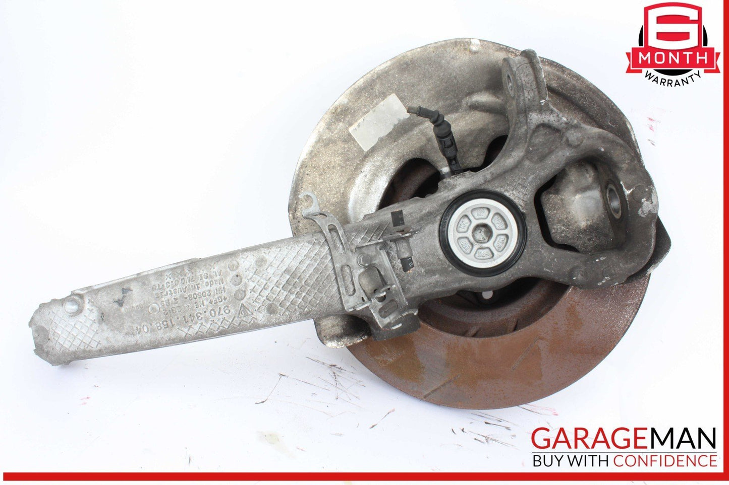 10-16 Porsche Panamera 970 Front Right Side Spindle Knuckle w/ Rotor Disc OEM