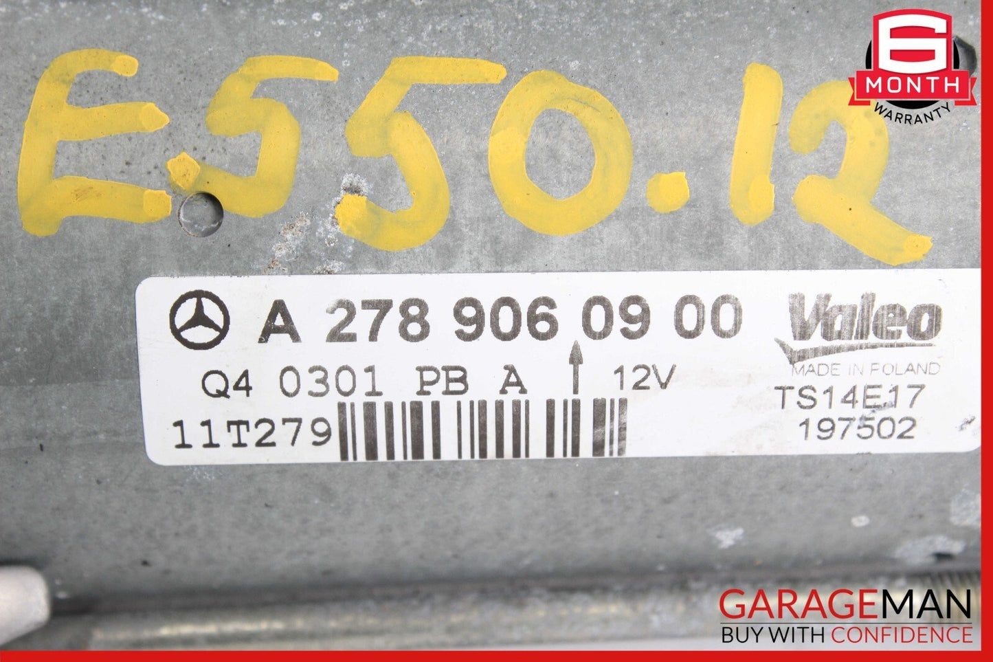 11-20 Mercedes W218 CLS550 S550 SL550 E550 M278 Engine Starter Motor Unit