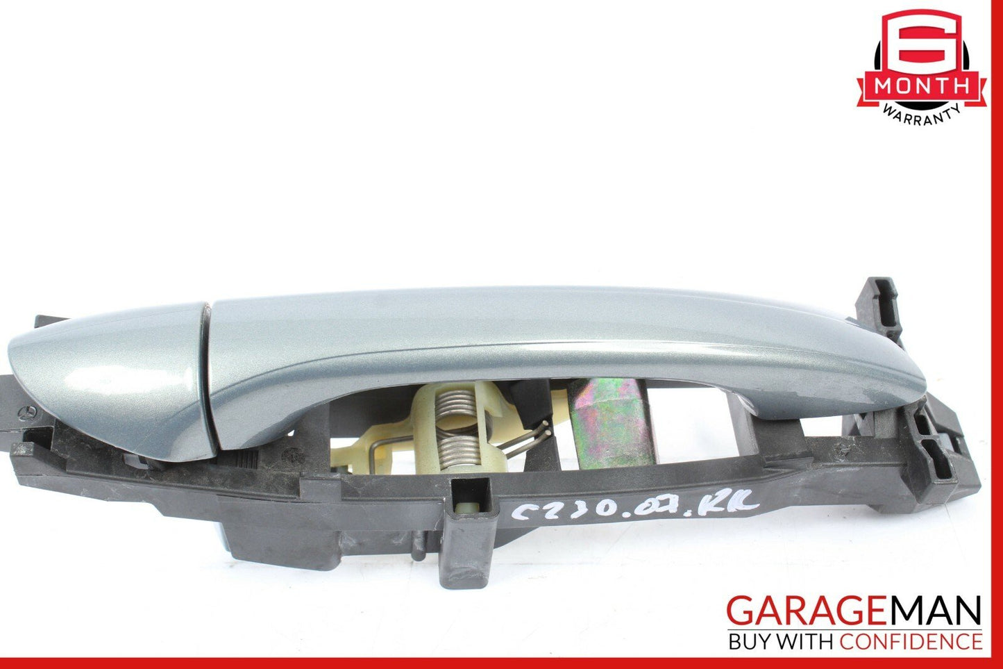 05-07 Mercedes W203 C230 C55 AMG Rear Right Side Exterior Door Handle Gray
