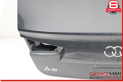 12-18 Audi A6 S6 Trunk Lid Panel Assembly Gray OEM