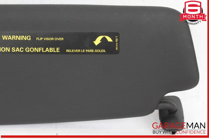 13-18 Audi Q5 Q3 Front Right Passenger Side Sun Visor Sunvisor Black 8K0857552