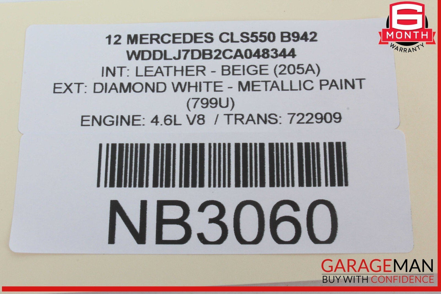 12-18 Mercedes W218 CLS550 CLS63 AMG Airmatic Compressor Air Pressure Tank OEM