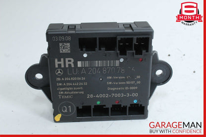 08-18 Mercedes W204 C300 C350 CLS500 Rear Right Side Door Control Module Unit
