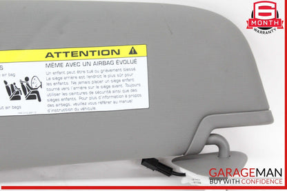 10-16 Porsche Panamera 970 E-Hybrid Front Right Side Sunvisor Sun Visor Gray OEM