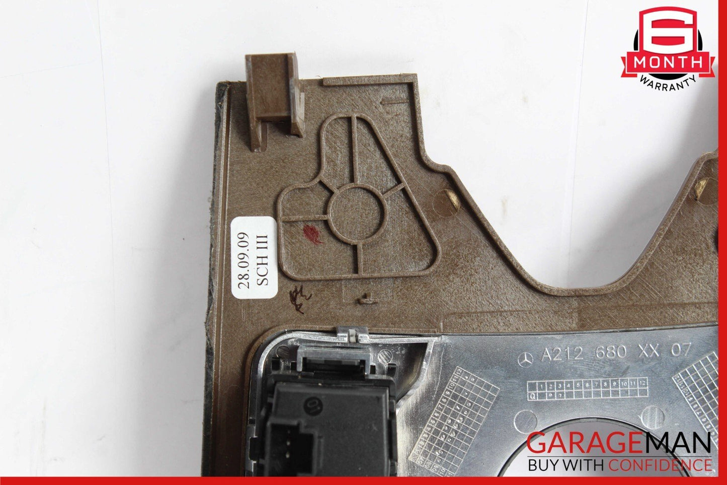 10-13 Mercedes W212 E350 E400 E550 Center Console Switch Trim Cover Bezel Wood