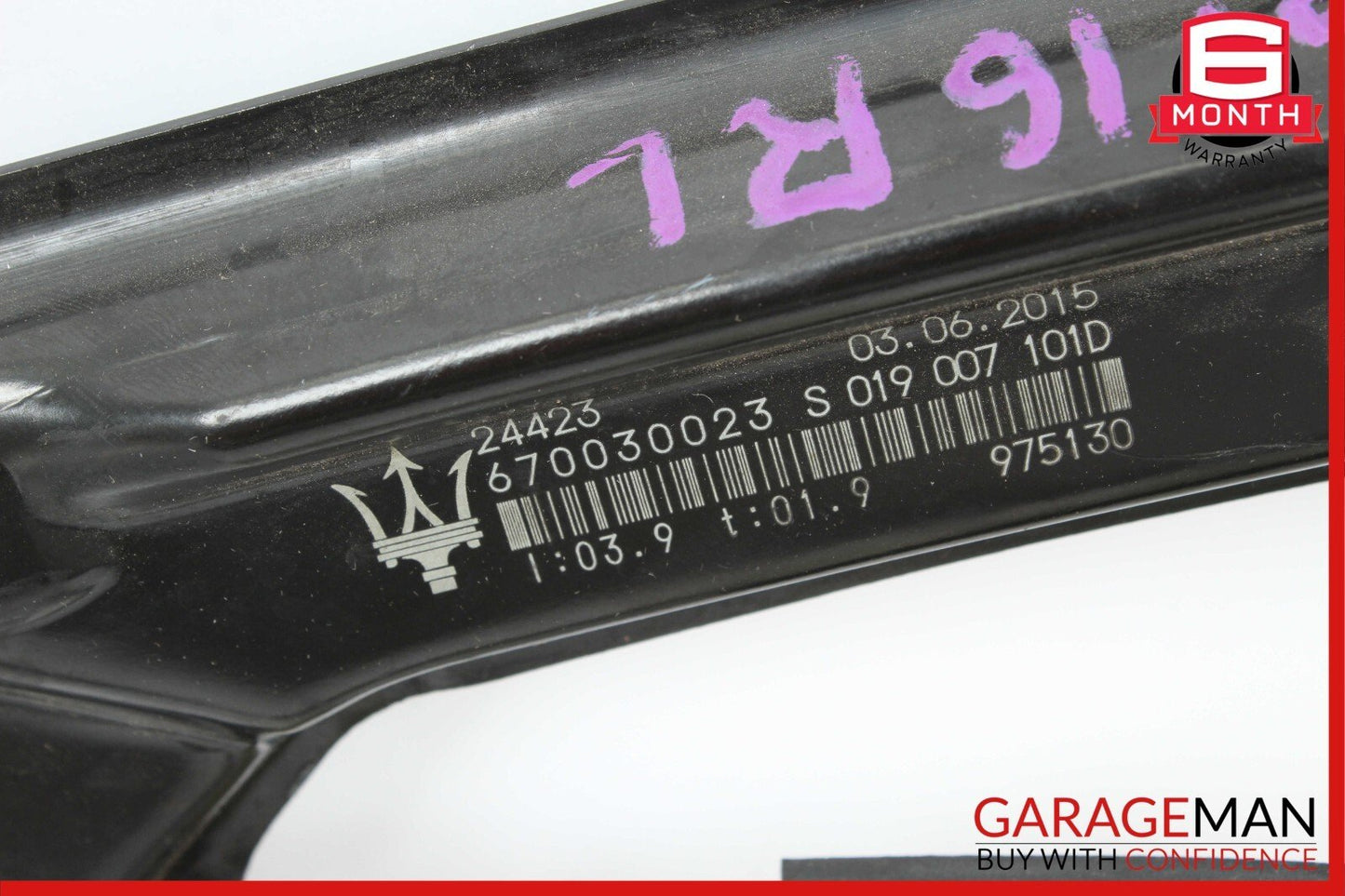 14-17 Maserati Ghibli Rear Left Driver Side Door Window Regulator w/o Motor OEM