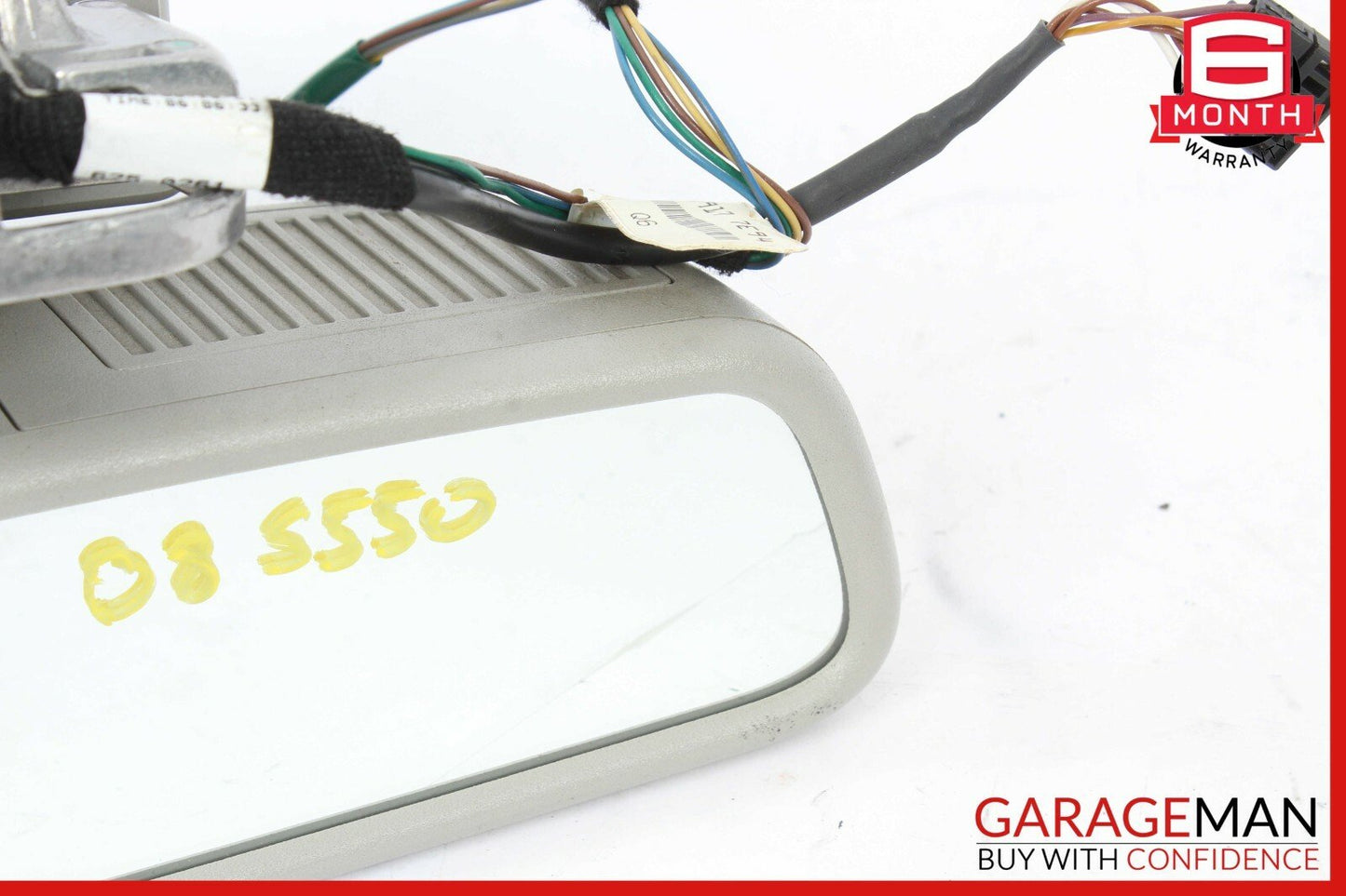 07-09 Mercedes W221 S550 Interior Top Upper Rear View Mirror Assembly Grey