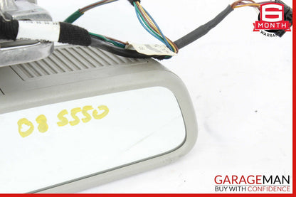 07-09 Mercedes W221 S550 Interior Top Upper Rear View Mirror Assembly Grey