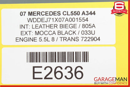 07-13 Mercedes W216 CL550 S550 Voice Language Communication Control Module OEM