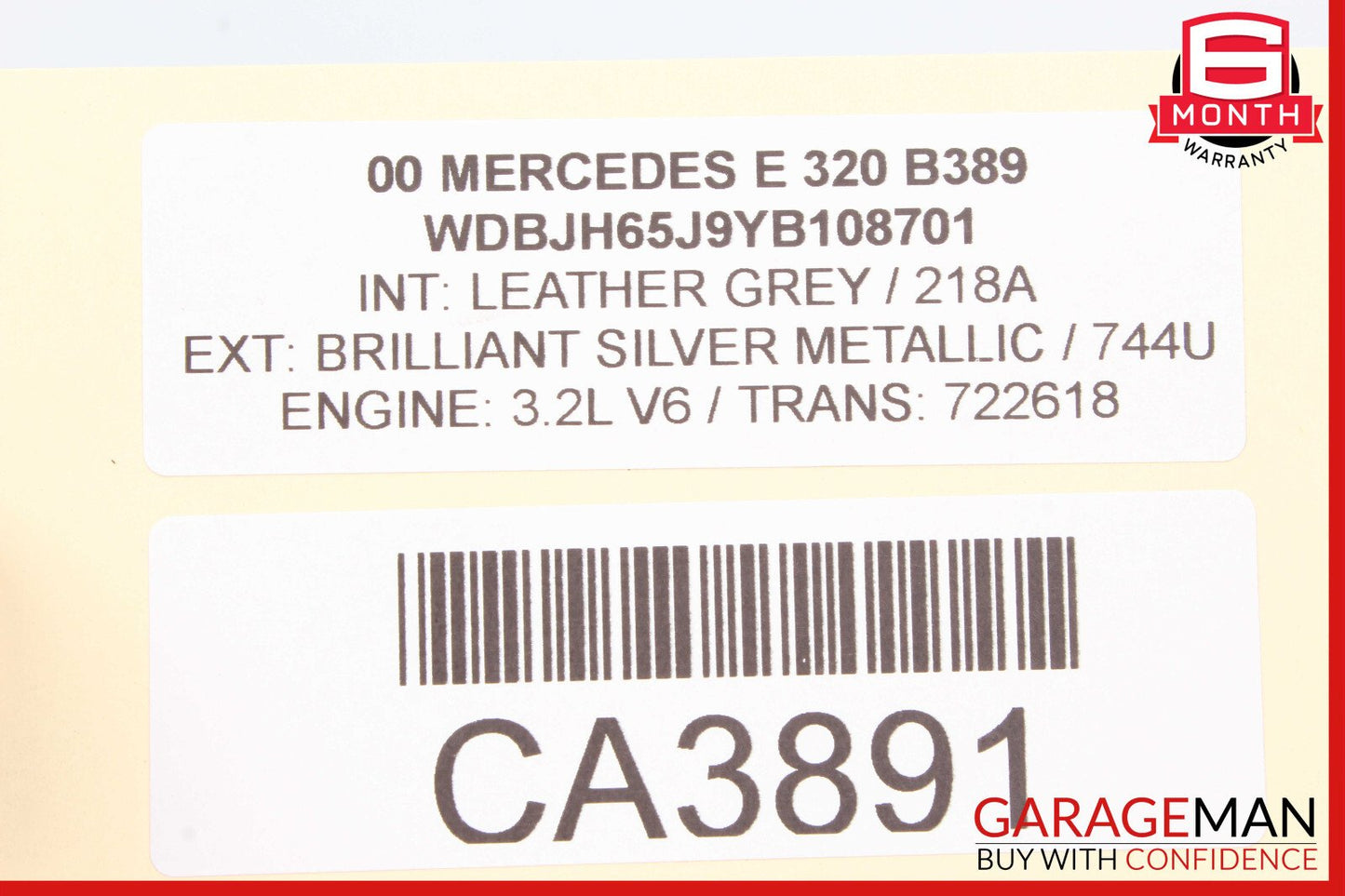96-03 Mercedes W210 E320 Front Right Door Control Module 2108207826  OEM