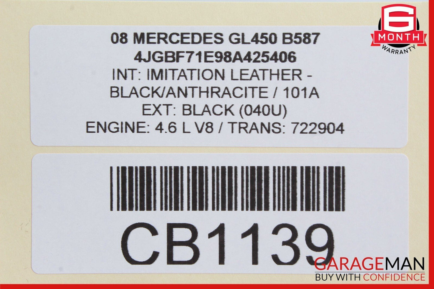 07-12 Mercedes X164 GL500 GL550 Third Seat Row Power Folding Control Module