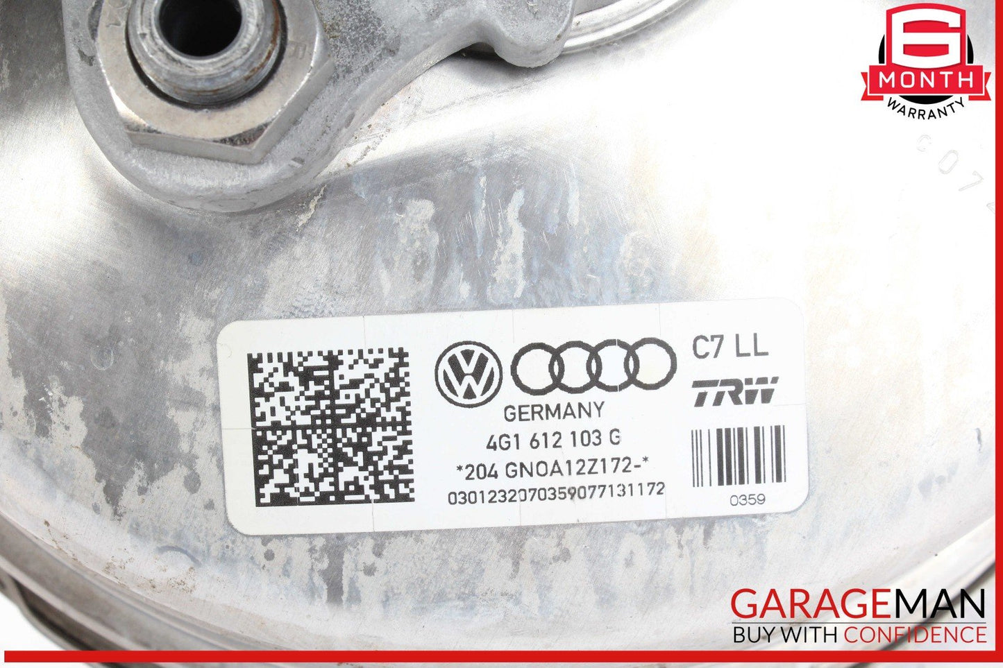 12-18 Audi A6 Power Brake Booster Master Cylinder w/ Reservoir 4G1612103 OEM