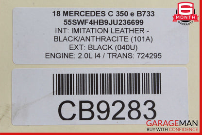 15-18 Mercedes W205 C350e C300 C400 Rear Left Side Door Control Module Unit OEM
