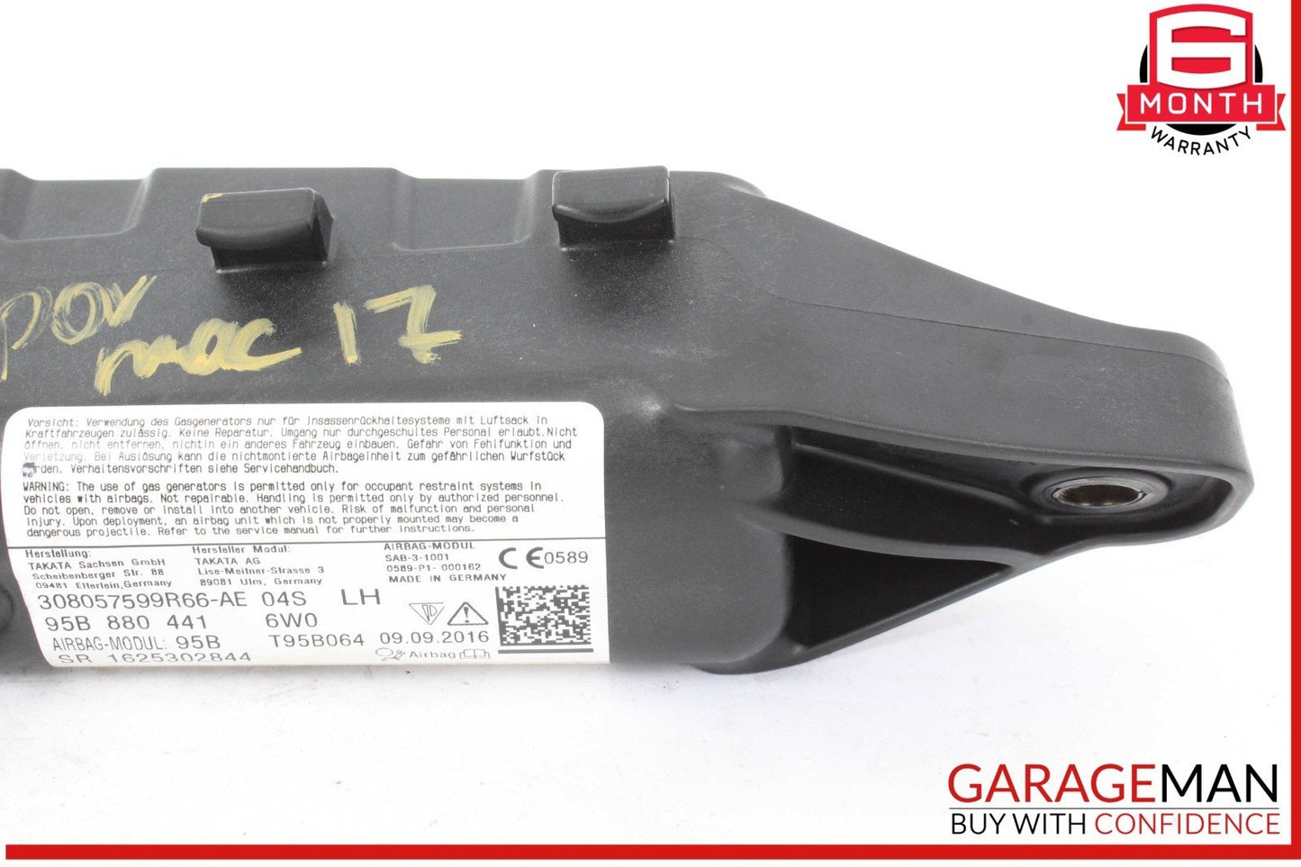 15-24 Porsche Macan 95B Rear Left Driver Side Seat Airbag Air Bag 95B880441