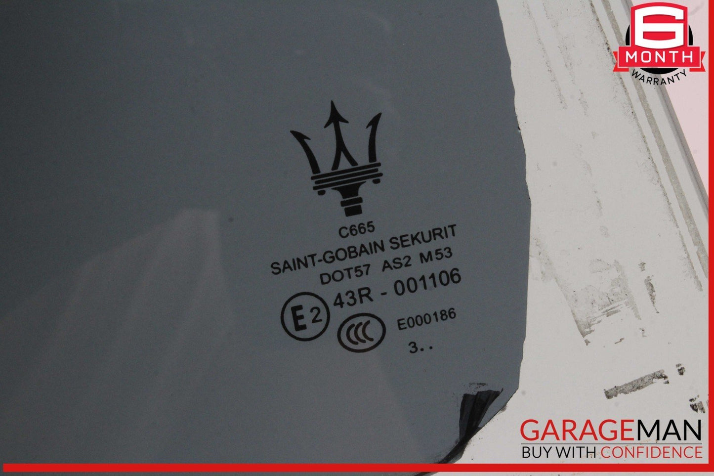 14-22 Maserati Ghibli S Rear Right Passenger Side Door Window Glass OEM