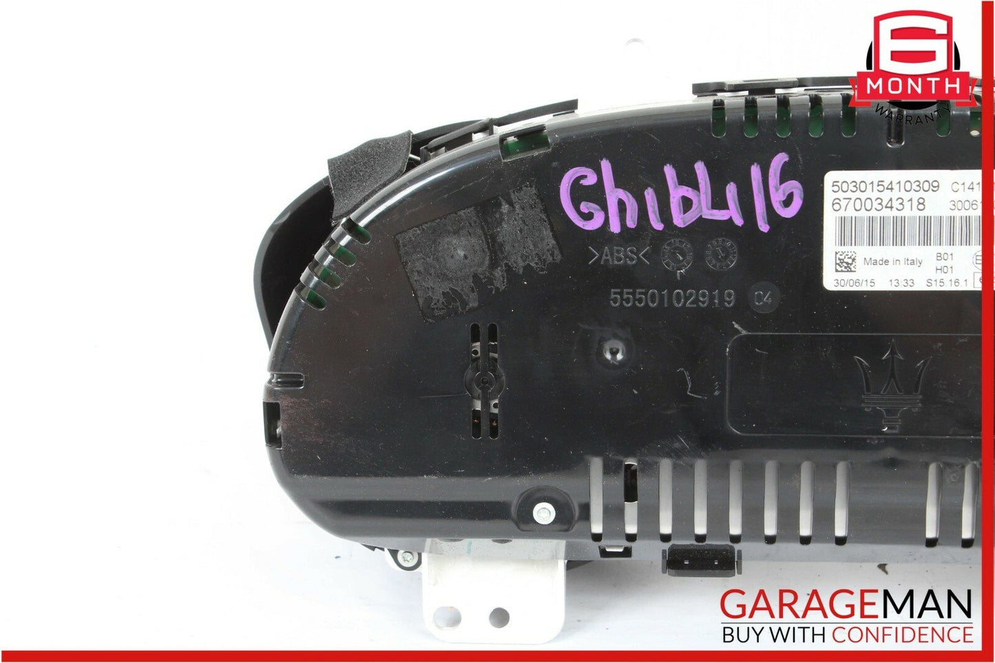 14-17 Maserati Ghibli Speedometer Odometer Instrument Cluster Gauge